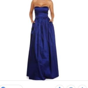 Navy blue gown